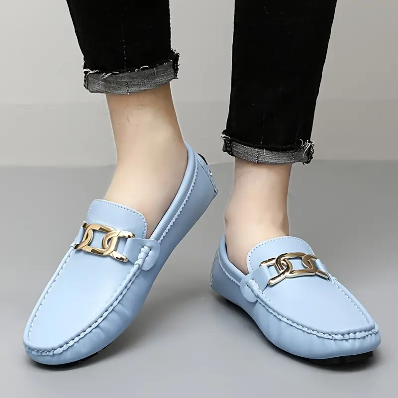 Men'S Classic Slip-On Loafers - Lightweight Breathable Synthetic