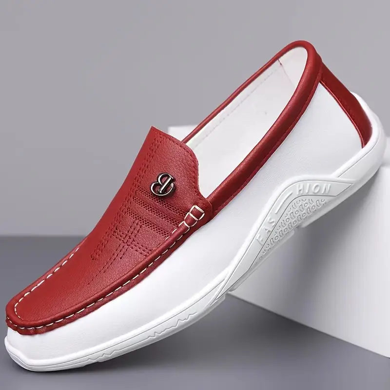 Men'S Classic Slip-On Loafers - Lightweight Breathable Synthetic