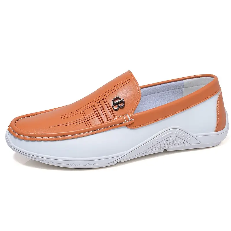 Men'S Classic Slip-On Loafers - Lightweight Breathable Synthetic