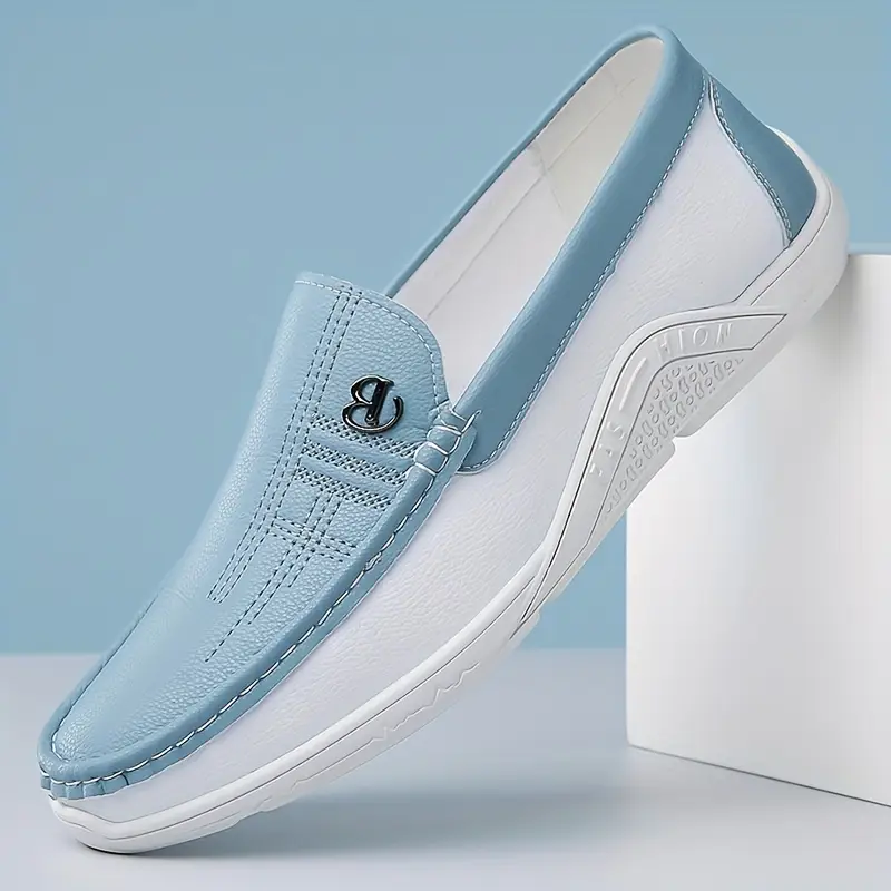 Men'S Classic Slip-On Loafers - Lightweight Breathable Synthetic