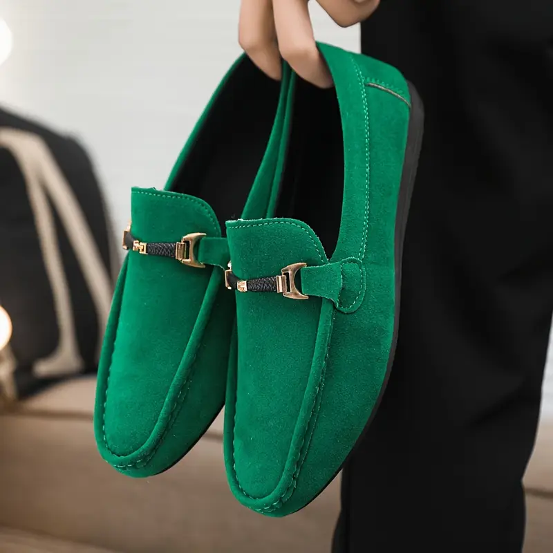 Men'S Classic Slip-On Loafers - Lightweight Breathable Synthetic