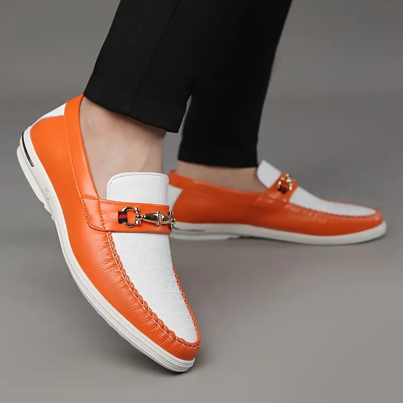 Men'S Classic Slip-On Loafers - Lightweight Breathable Synthetic