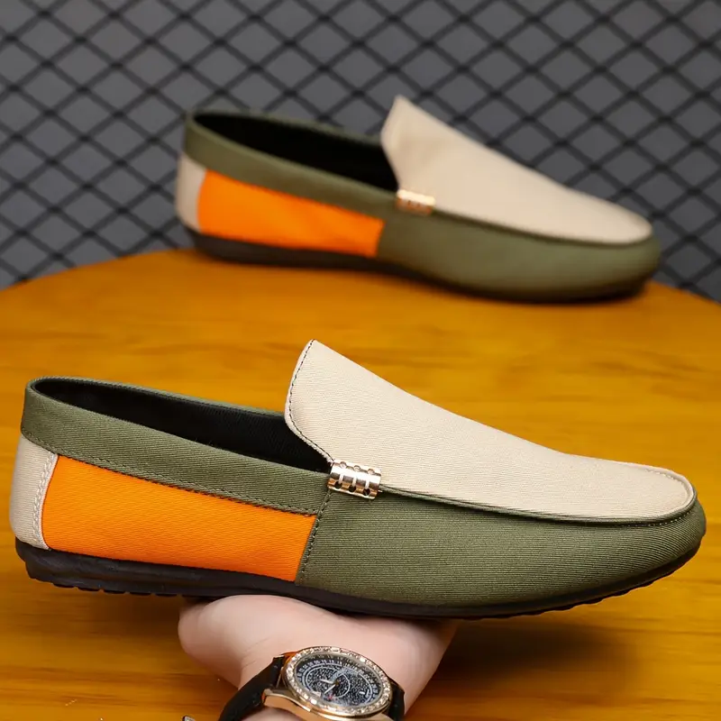 Men'S Classic Slip-On Loafers - Lightweight Breathable Synthetic