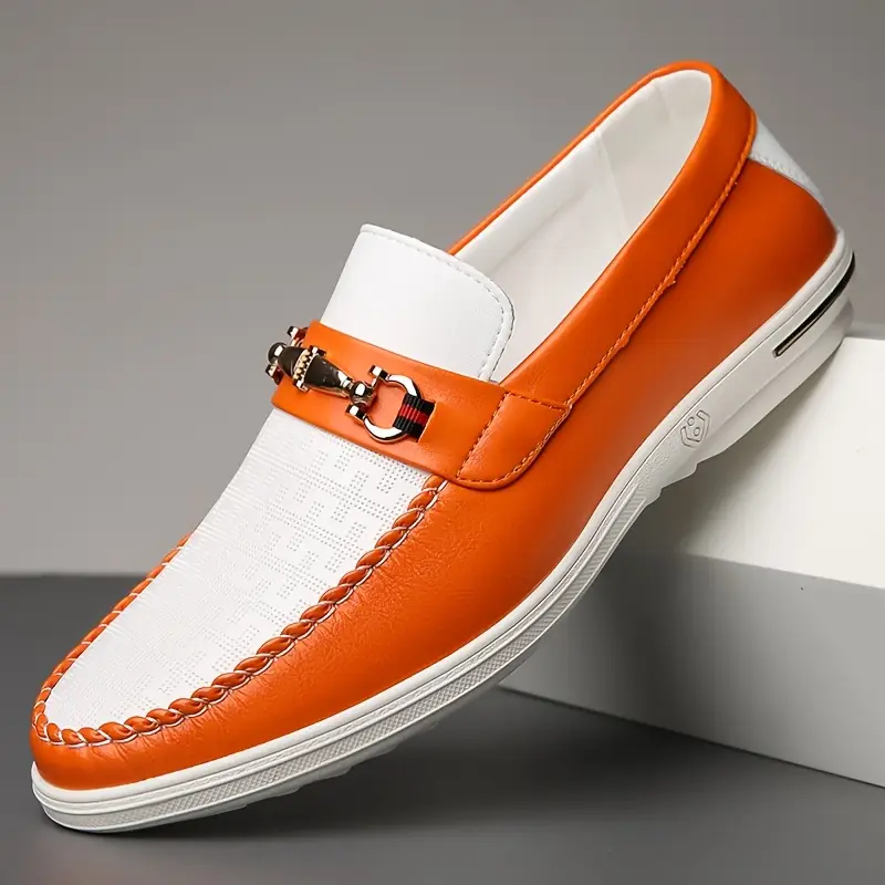 Men'S Classic Slip-On Loafers - Lightweight Breathable Synthetic