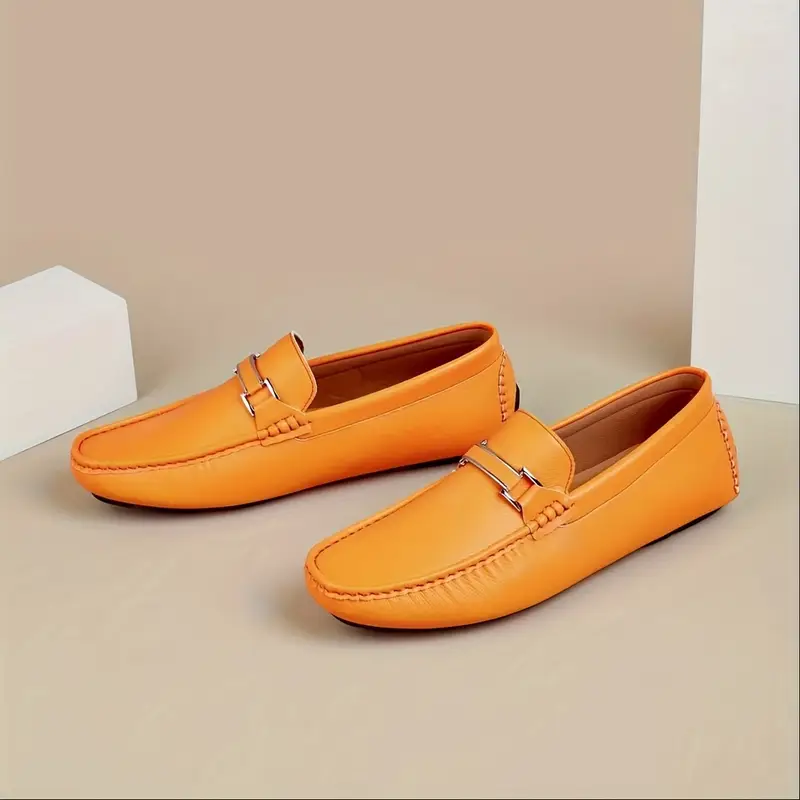 Men'S Classic Slip-On Loafers - Lightweight Breathable Synthetic