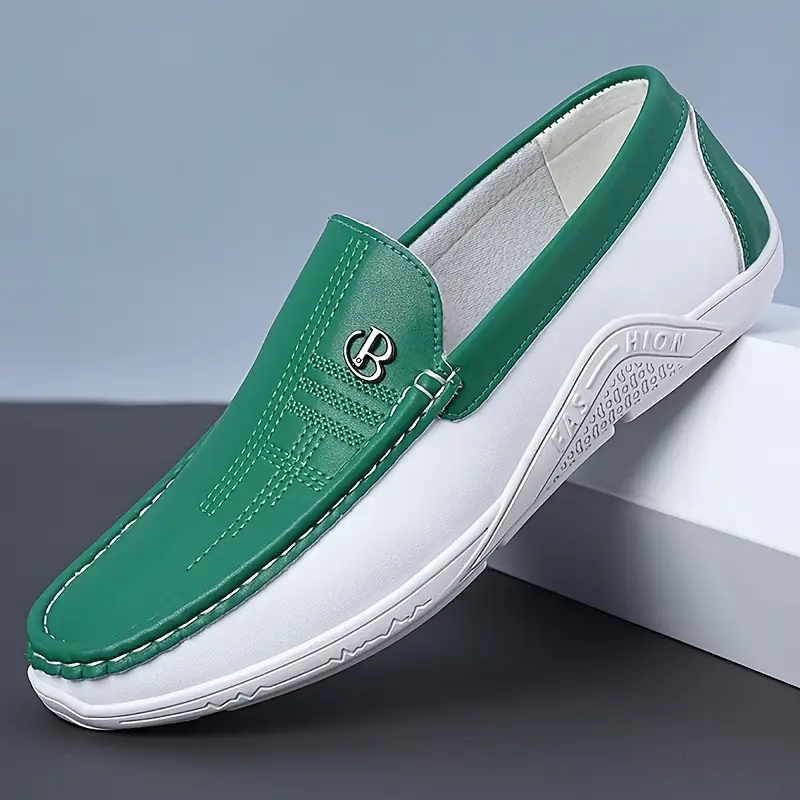Men'S Classic Slip-On Loafers - Lightweight Breathable Synthetic