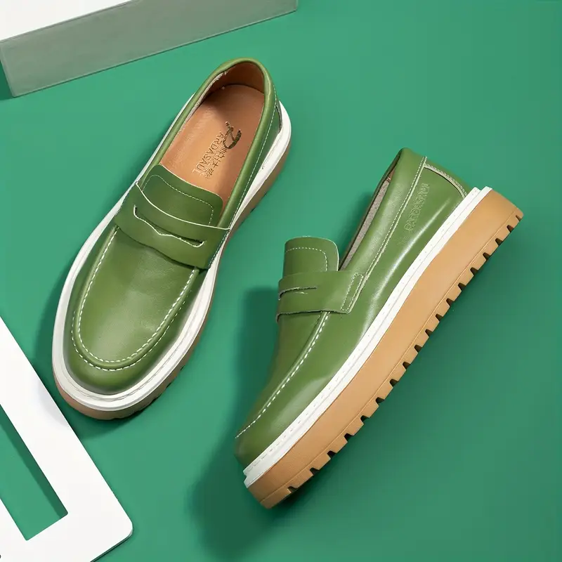 Men'S Classic Slip-On Loafers - Lightweight Breathable Synthetic