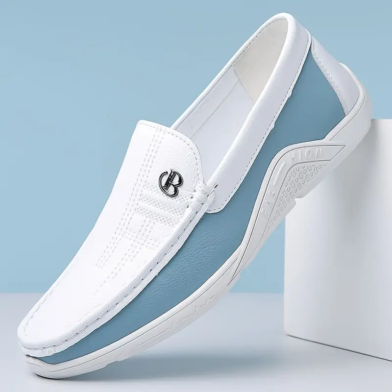 Men'S Classic Slip-On Loafers - Lightweight Breathable Synthetic