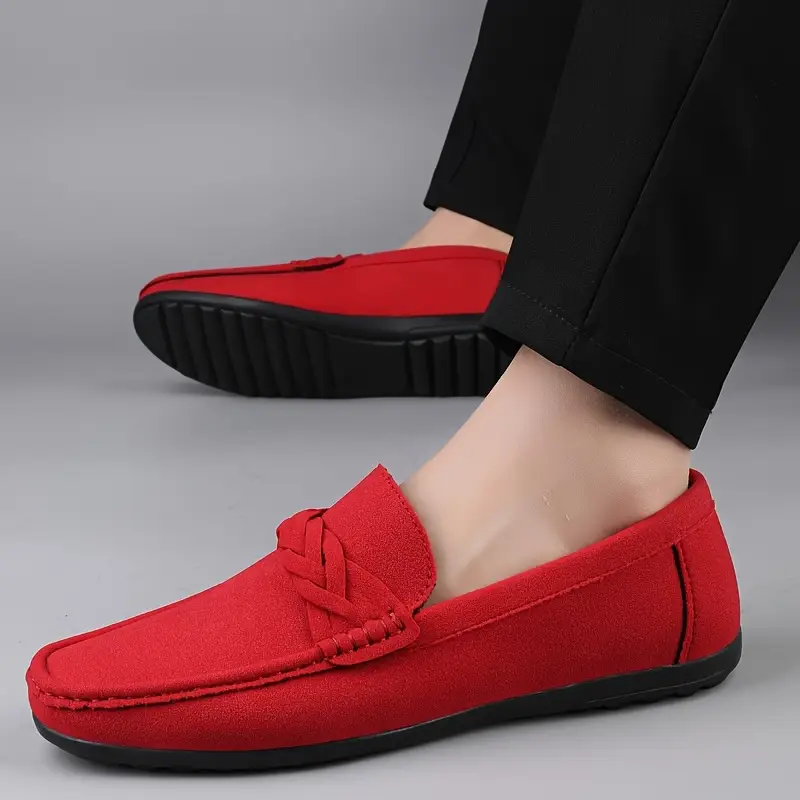 Men'S Classic Slip-On Loafers - Lightweight Breathable Synthetic