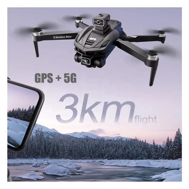 NEW Drone S135 MAX GPS Professional 8K Dual HD Camera 3-Axis FPV Brushless Avoidance Quadcopter Dron S135 Pro V KAI ONE