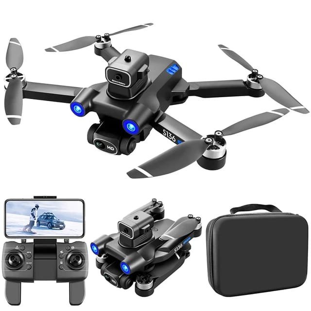 NEW Drone S135 MAX GPS Professional 8K Dual HD Camera 3-Axis FPV Brushless Avoidance Quadcopter Dron S135 Pro V KAI ONE