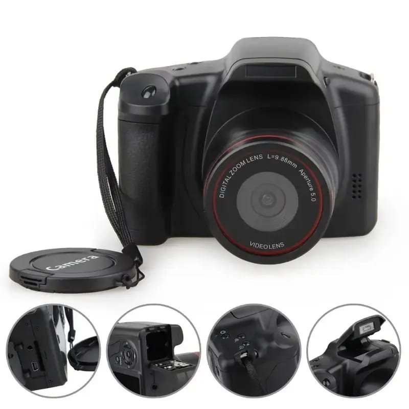 4K Digital Camera for Photography & Vlogging - 16X Zoom, 180° Flip Screen, 52mm Macro Lens, 2 Batteries & 32GB SD Card Included