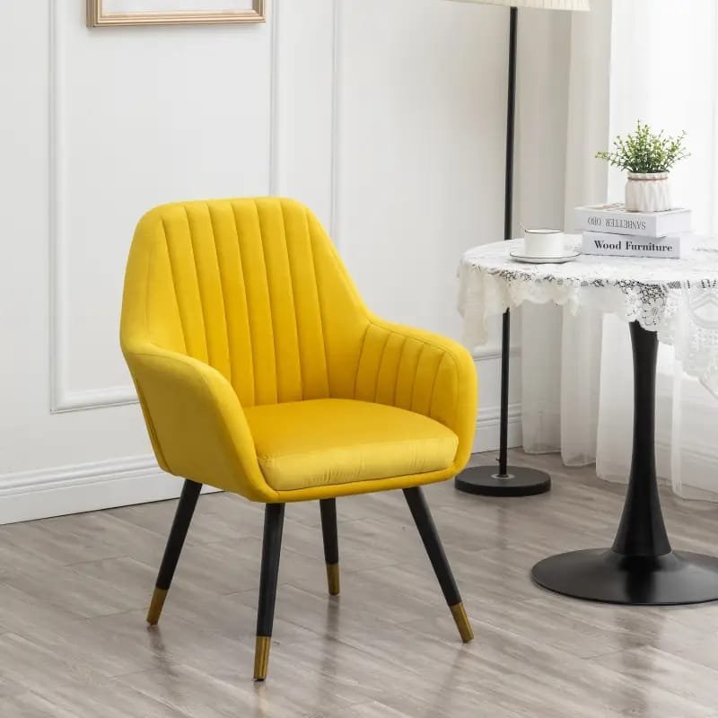 Tuchico Modern Accent Chair - Veet Upholstery, No Assembly Required, for Living Room,