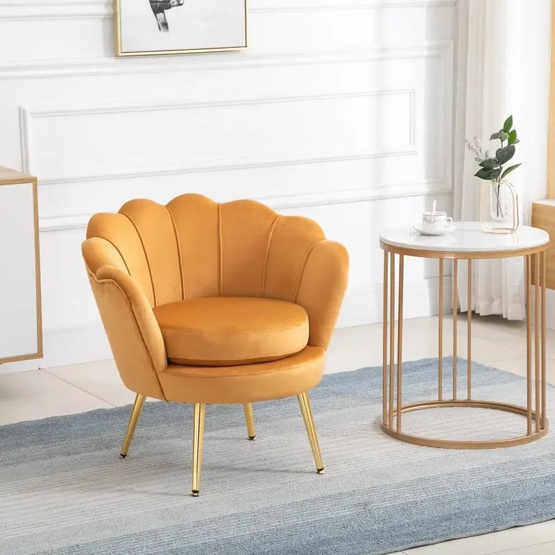 Tuchico Modern Accent Chair -  Veet Upholstery, No Assembly Required, for Living Room,
