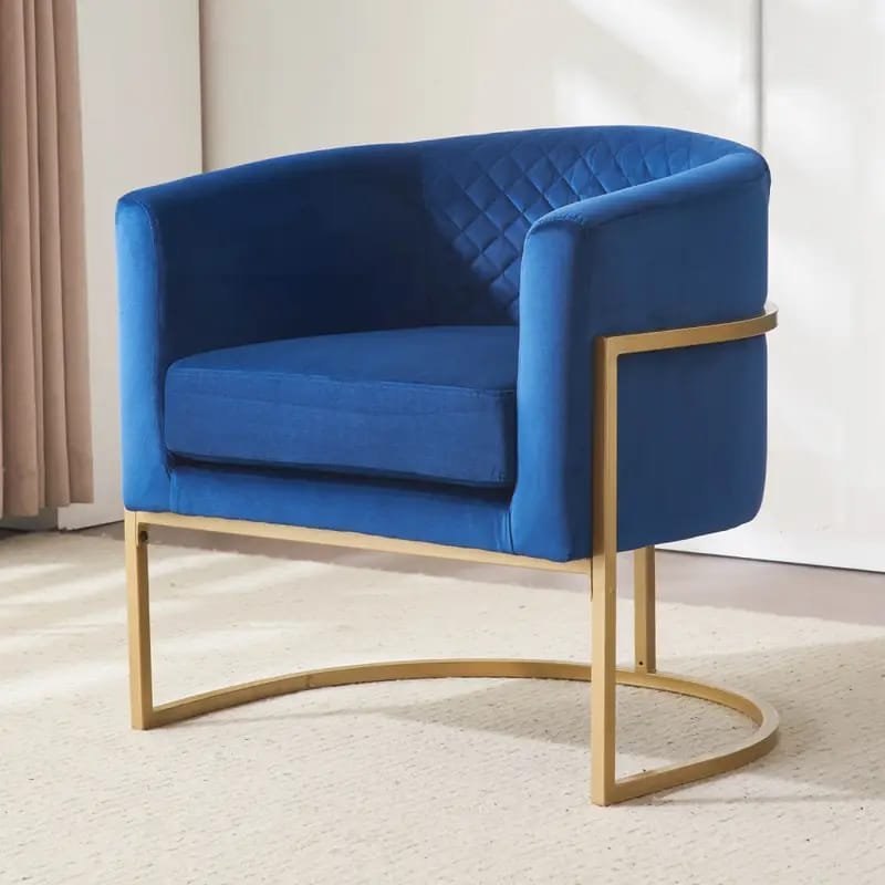 Tuchico Modern Accent Chair -  Veet Upholstery, No Assembly Required, for Living Room,