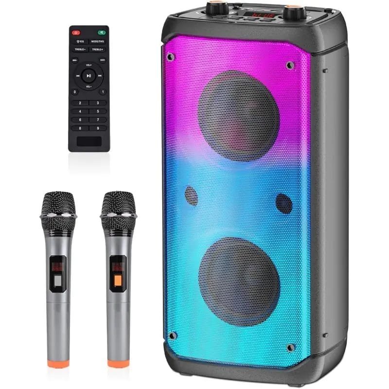 Sound Portable 8" Speaker with USB Power, Compact & Lightweight Design, Built- grille, for Home, Office, Parties, Presentations - Compatible with Smartphones, Tablets, Laptops, TVs, Portable Speaker