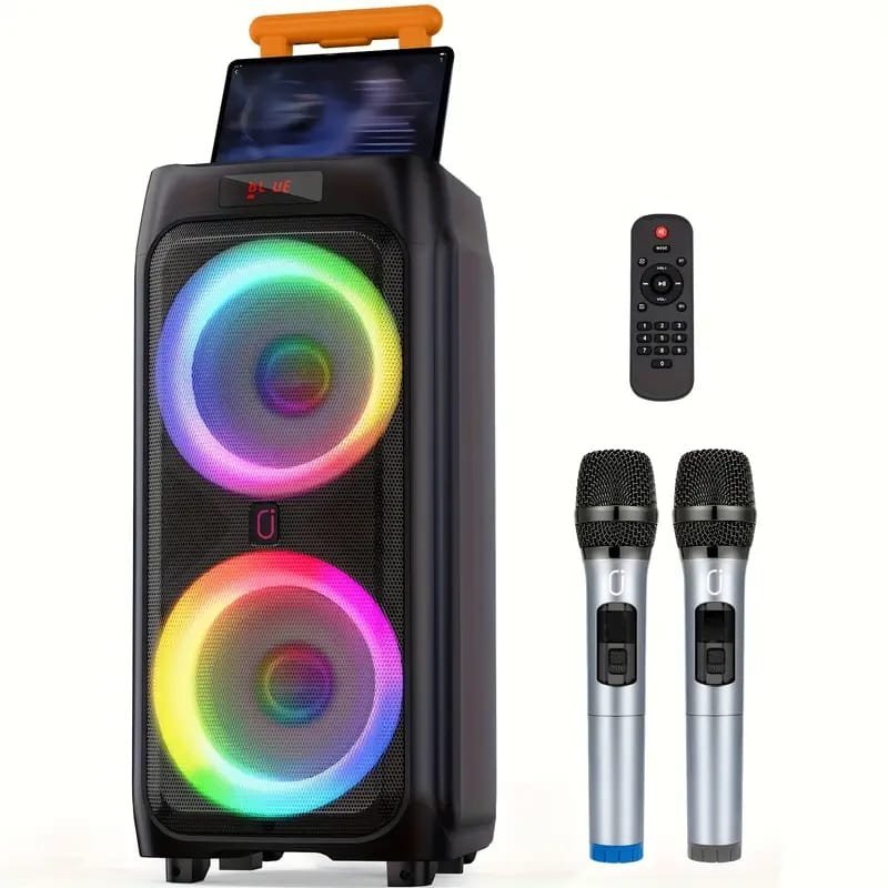 Sound Portable 8" Speaker with USB Power, Compact & Lightweight Design, Built- grille, for Home, Office, Parties, Presentations - Compatible with Smartphones, Tablets, Laptops, TVs, Portable Speaker