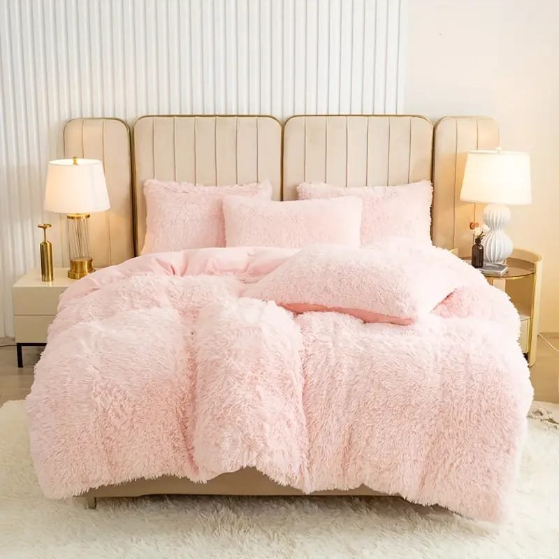 1pc Thickened Winter  Striped Printed Taffeta Duvet Cover - Contemporary Style