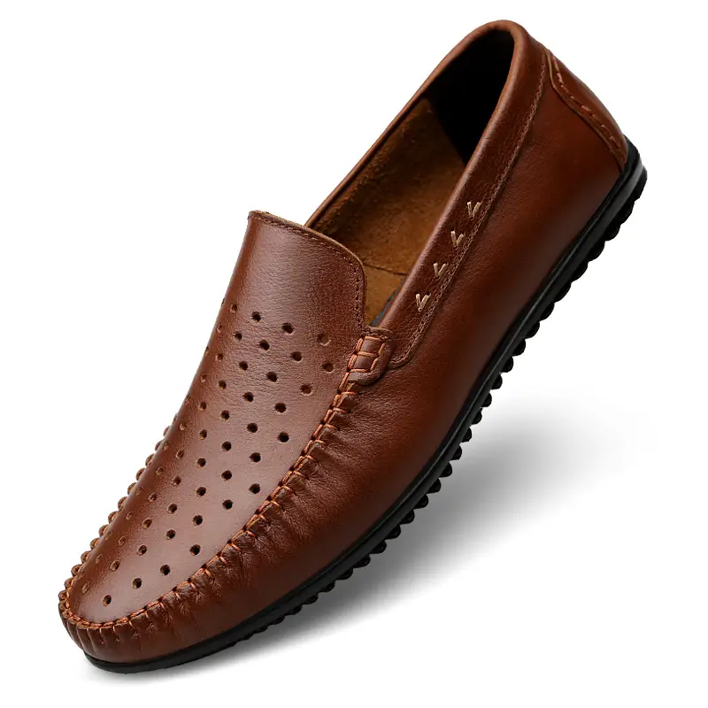 Men'S Classic Slip-On Loafers - Lightweight Breathable Synthetic