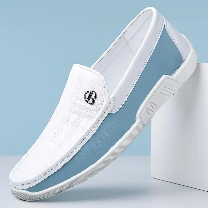 Men'S Classic Slip-On Loafers - Lightweight Breathable Synthetic