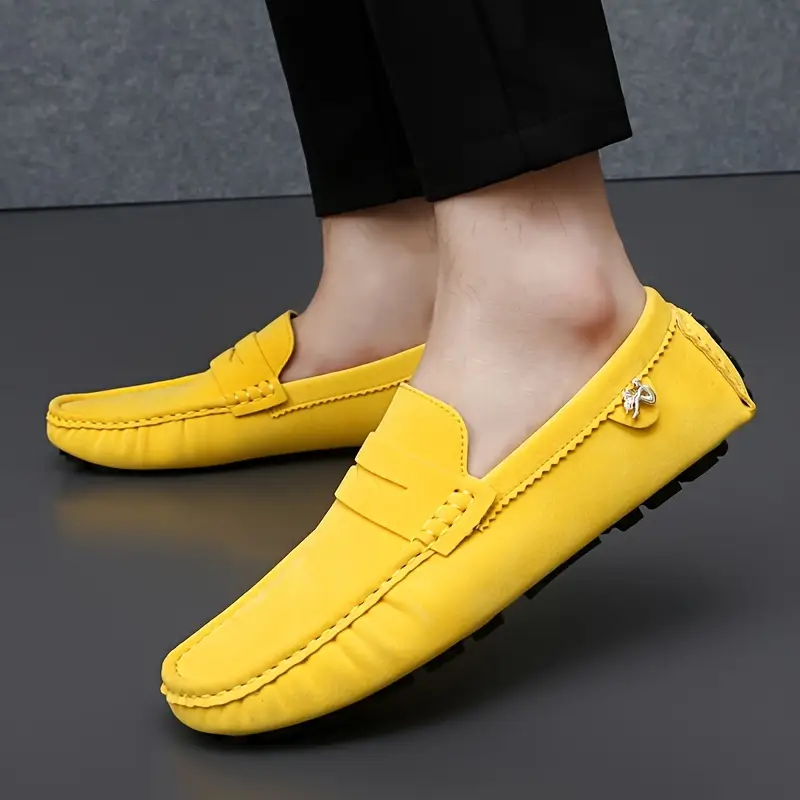 Men'S Classic Slip-On Loafers - Lightweight Breathable Synthetic