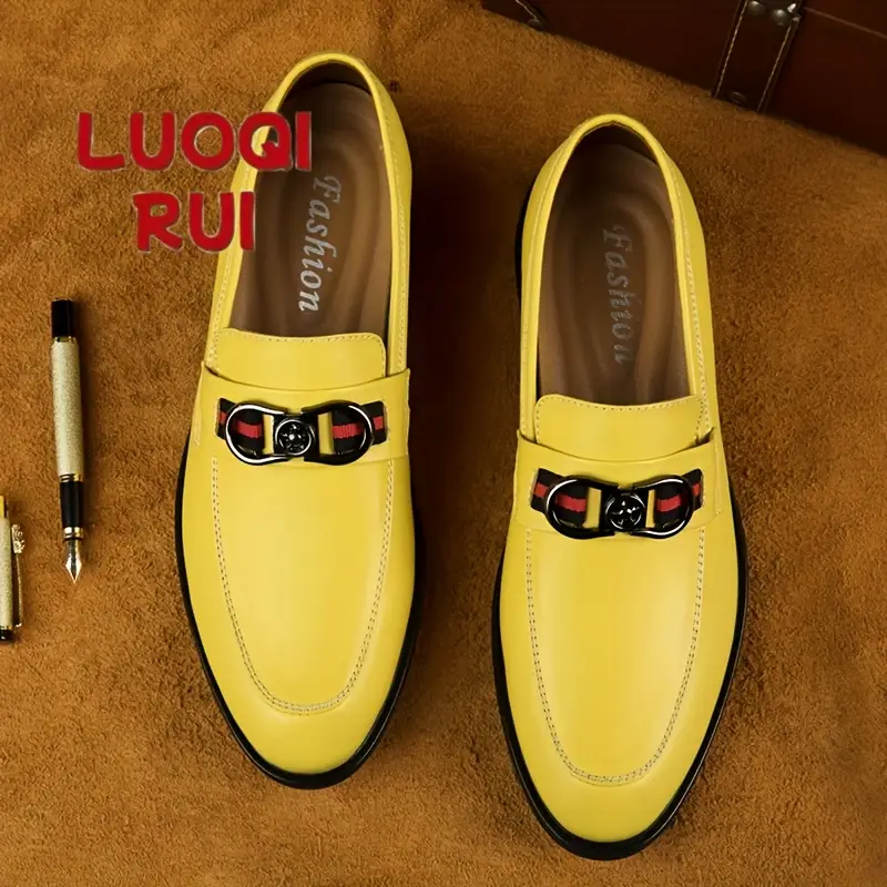 Men'S Classic Slip-On Loafers - Lightweight Breathable Synthetic