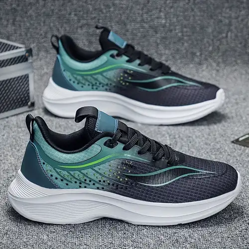 Men'S Fashion Sneakers, Solid Color, All-Season, Low Top, Casual Street Style, Fabric Upper & Lining,