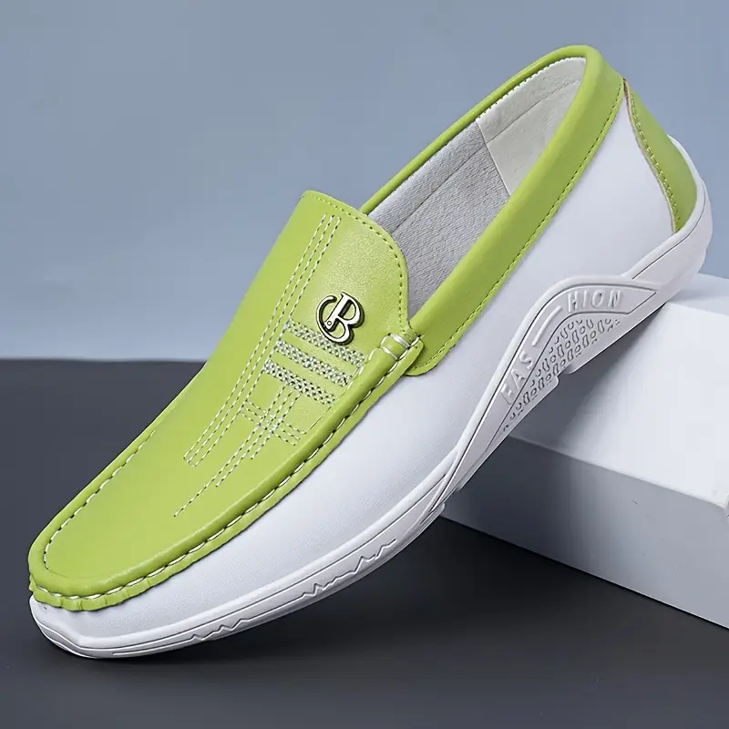 Men'S Classic Slip-On Loafers - Lightweight Breathable Synthetic
