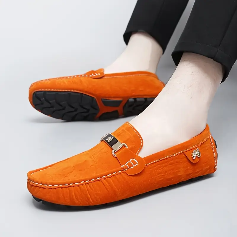 Men'S Classic Slip-On Loafers - Lightweight Breathable Synthetic
