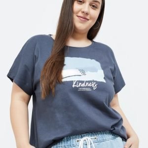 Nexus by Lifestyle Women Graphic Printed Cotton Plus Size T-shirt