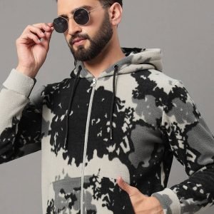 OGEN Polyester Hooded Men's Sweatshirt - Grey ( Pack of 1 )