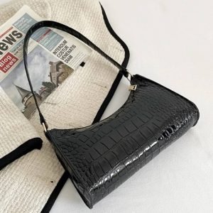 TCRAZY Shoulder Bag PU Set of 1 ( Black )