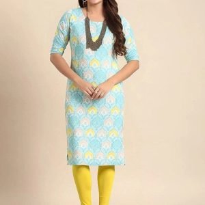 Mira Rustic Ethnic Motifs Printed Straight Kurti