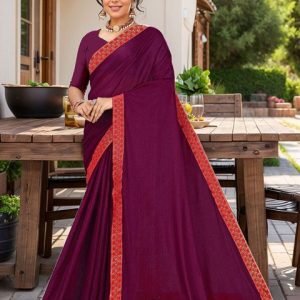 Mira Rustic Woven Design Border Saree with Patchwork