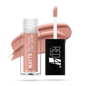 RED 4 Non Transfer Matte Liquid Lipcream - 4 g - Constant Coral - 201